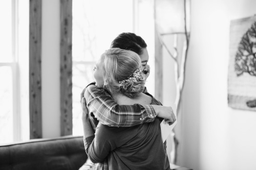 Ari and Kristen in an emotional embrace